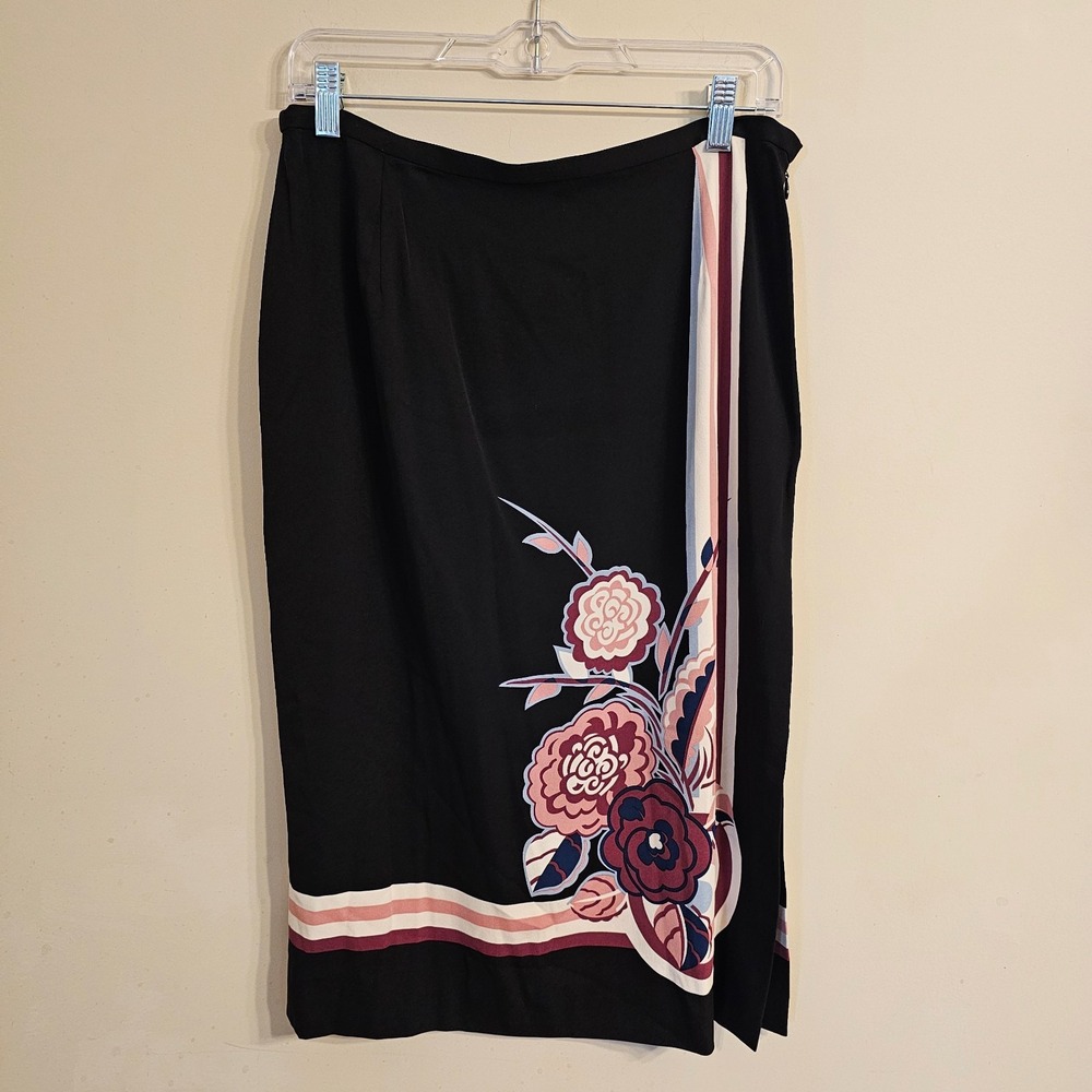 Women's Doncaster Silk Blend Floral Skirt Size 10
